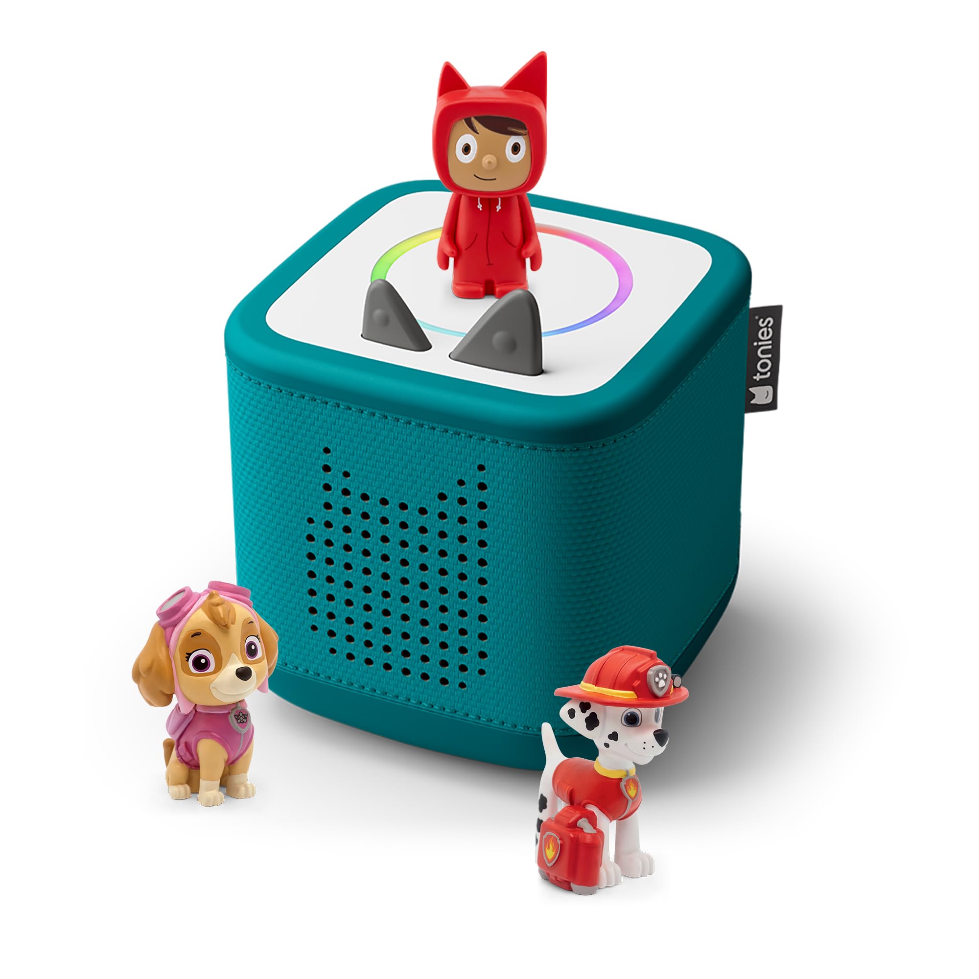 Tonies Toniebox 2 Pack Boite à Histoire Robuste & Facile à Utiliser pour Enfant 1 à 9 Ans, La Pat' Patrouille, Vert Océa