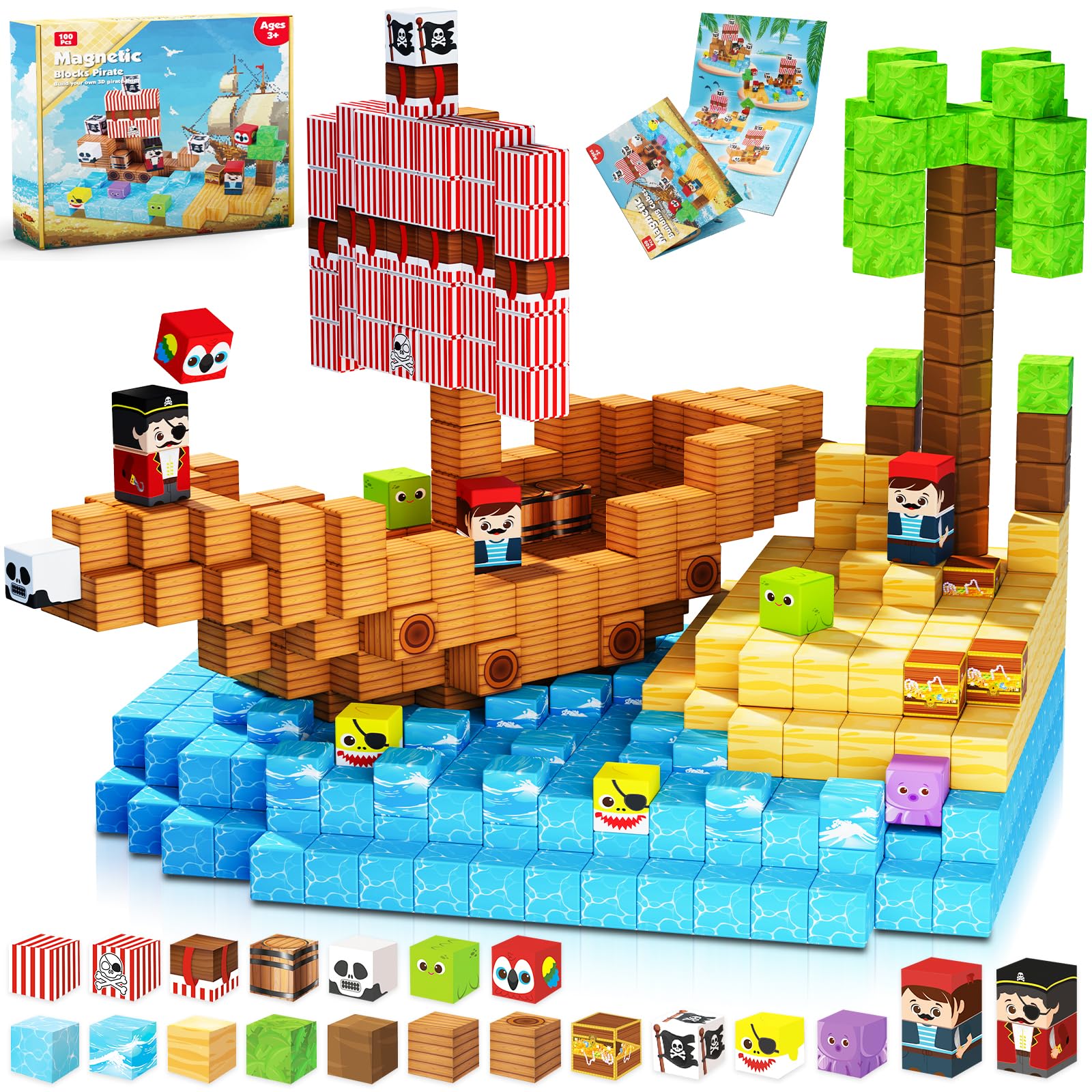 Jeu De Construction Magnétique Katiago 100 Pièces - Aimants Puissants, Plastique ABS Transparent | Jouet éducatif STEM 3 Ans Et Plus Jeu De Construction Magnétique Katiago 100 Pièces - Aimants Puissants, Plastique ABS Transparent | Jouet éducatif STEM 3 Ans Et Plus